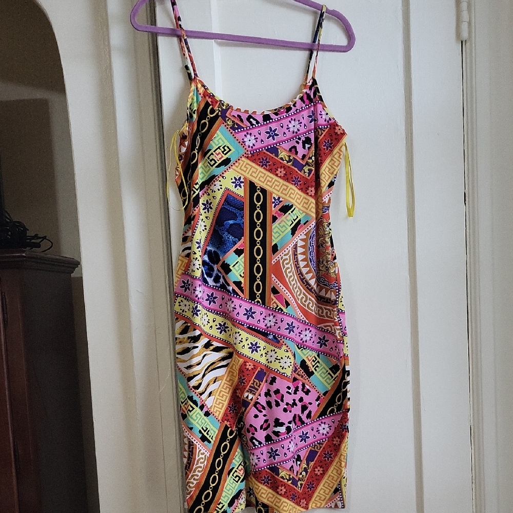 NWOT Multicolor Patterned Dress